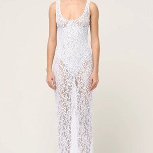 HALLE LACE MIDI DRESS